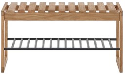 Ławka z półką dąb olejowany 88 cm Soline