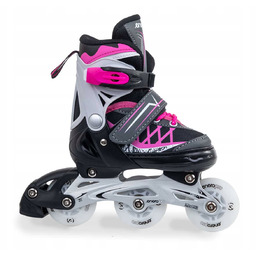 Łyżworolki 4w1 Łyżwy Rolki Wrotki r.30-33 Led kółk
