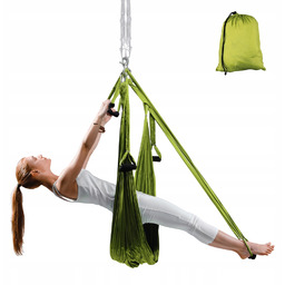 Antygrawitacyjny Hamak Do Jogi inSPORTline Zielony