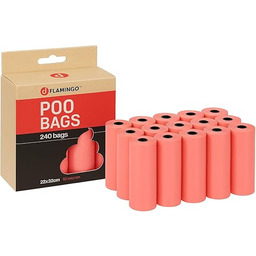 Flamingo Worki na odchody Basic pastelowy róż, 240