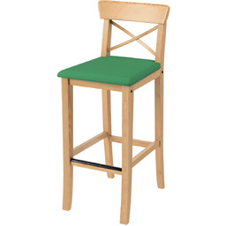 Pokrowiec na krzesło barowe Ingolf z tapicerowanym siedziskiem,