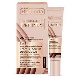 Bielenda Ujędrniające Peptydy Ujędrniająco-rozświetlający krem + serum peptydowe