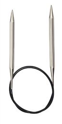 KnitPro K12177 druty okrągłe, srebrne, 4 mm