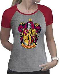 ABYstyle 148314, Harry Potter Koszulka Gryffindor Kobieta, Szary