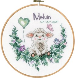 VERVACO Haft Krzyżykowy Liczony Zestaw Metryczka dla Dziecka