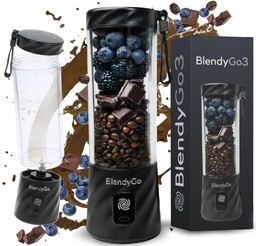 BlendyGo,Blender Bezprzewodowy 3 550 Ml Usb Czarny