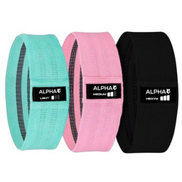 ALPHA Zestaw gum do ćwiczeń Hip Bands HMB-01