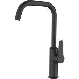 Bateria zlewozmywakowa stojąca ALANIS z wylewką L czarna