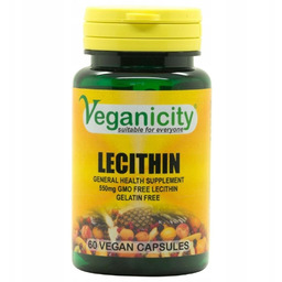 Lecytyna Veganicity 550 mg Naturalna Cholina Wspiera Układ