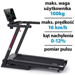 DEL SPORT Bieżnia elektryczna Runner AppReady DS-3308R 1305W