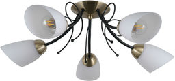Italux Cristina PND-6706-5 plafon lampa sufitowa stal czarny
