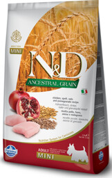 Farmina ND Ancestral Grain Canine Adult Mini ChickenPomegranate