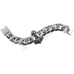bransoleta THORS HAMMER SKULL, gruba-XL