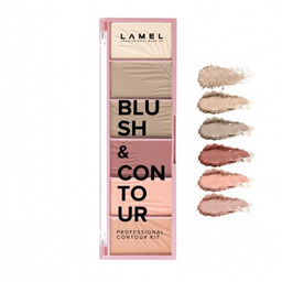 LAMEL Basic Paletka do konturowania twarzy Blush&Contour 16g