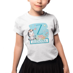Zebra (dziewczynka) - koszulka dziecięca na prezent -