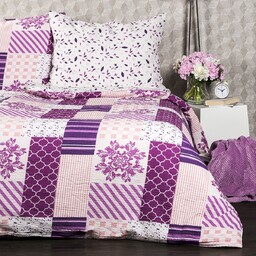 4Home Pościel z kory Patchwork violet, 140 x