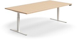 Stół konferencyjny z regulacją wysokości, prostokątny, 2400x1200 mm,