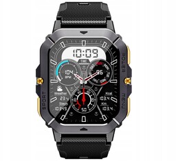 Rubicon RNCF23 czarny smartwatch z funkcją rozmowy SMARUB284