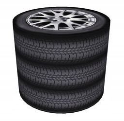 Pufa Codura wodoodporna do domu i ogrodu Tyres