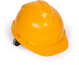 Kask ochronny, 4-punktowy, opakowanie 5 szt., żółty