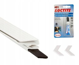 Zestaw: uszczelka 200x100cm+łączniki+klej Loctite
