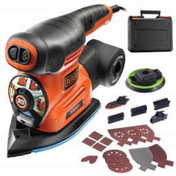 Black Decker Szlifierka wielofunkcyjna oscylacyjna i mimośrodowa 4w1