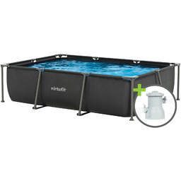 VirtuFit Basen stelażowy prostokątny 300x210 cm z pompą