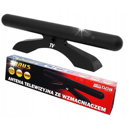ANTENA WEWNĘTRZNA SONUS TV UHF/VHF ZE WZMACNIACZEM DVB-T2