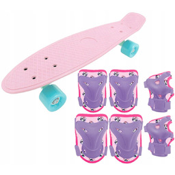 Deskorolka 55 cm fiszka 6x Ochraniacz na kolana