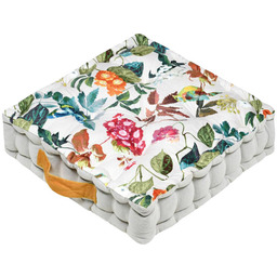 Stof Poduszka do siedzenia na podłodze EMMY kwiatowa