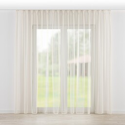 Firana na haczykach flex podwójnych, złoty, Woale