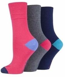 Gentle Grip 3PACK, skarpety bezuciskowe, damskie, COLOURBURST,, maksymalny