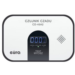 Czujnik czadu "EURA" CD-45A2 bateryjny, wyświetlacz LCD, wolnostojący