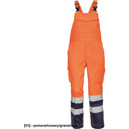 LORCA HV męski spodnie ogrodniczki wykonane z materiału