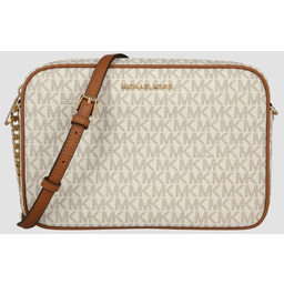 MICHAEL KORS Biała listonoszka z monogramem