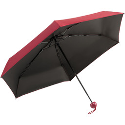 Składany mini parasol podróżny w czerwonym kolorze -