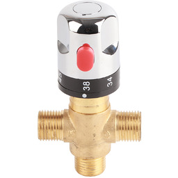 Zawór Termostatyczny Mieszający Mosiądz 3-DROŻNY DN15 Do Sterowania