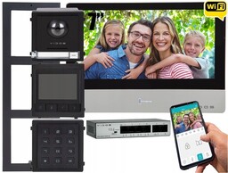 Wideodomofon dwurodzinny WiFi Vidos X 2 monitory M10-B-X