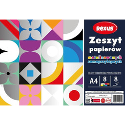 Zeszyt papierów kolor samoprzylep. A4/8K (10szt)