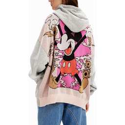 Oversize bluza jacquard Mickey Mouse