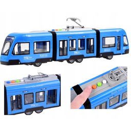 Tramwaj Z Napędem Świeci Otwierane Drzwi Dźwięki