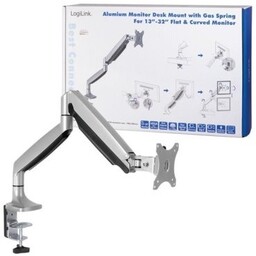 Uchwyt do monitora LCD/LED LogiLink aluminiowy, VESA 100x100,
