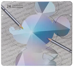 Kredki ołówkowe okrągłe 24 kolorowe Disney 100 -