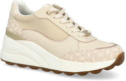 Wygodne sneakersy damskie - GEOX D.SPHERICA D45WAA BEŻOWE