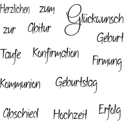 Rayher 59836000 Clear Stamp Okazja 2, przezroczysta, 5
