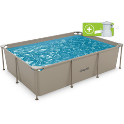 VirtuFit Basen stelażowy prostokątny 260x180 cm z pompą