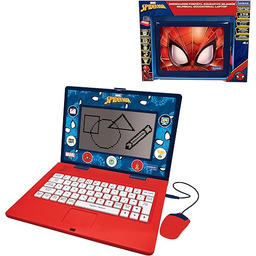 LEXIBOOK, Spider-Man, hiszpański i angielski dwujęzyczny komputer edukacyjny,