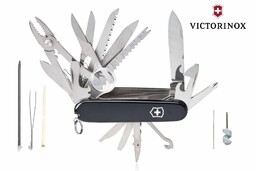 Scyzoryk Victorinox SwissChamp, 33 funkcji, dł.91mm, czarny (1.6795.3)