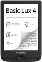 POCKETBOOK Czytnik e-booków 618 Basic Lux 4 Czarny