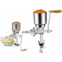 Młynek Ręczny do Zboża Stołowy Żeliwny Śrutownik